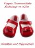 Puppen Sommer Schuhe Riemchenschuhe rot 6 cm lang 5865