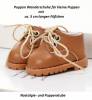 Puppen Schuhe Wanderschuhe ocker f&uuml;r kleine Puppen mit ca 5 cm F&uuml;&szlig;chen, Nr. 3871