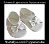 Schwenk Puppenschuhe Sandalen weiß ca. 6 cm lang für Puppen von 36 - 40 cm, Nr. 1240