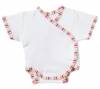 Schwenk Puppenkleidung Body weiß bunt eingefaßt für 42- 45 cm große Babypuppen, Nr. 3343