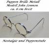 Schildkröt Puppenzubehör John Lennon Puppenbrille aus Metall, sk 20 neu