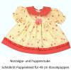 Schildkröt Puppenkleid in Vanillegelb und Pink für 49 cm Klassik Puppen,49277