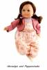 Babypuppe Spielpuppe Schildkr&ouml;t Puppe 45 cm Hanni braunes Haar 3245244